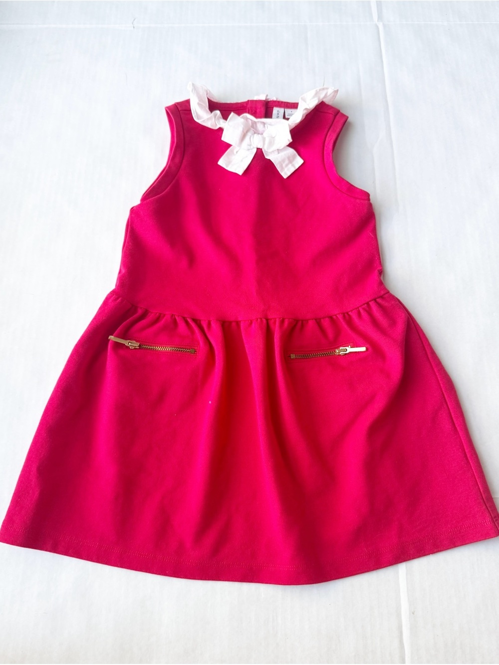 Janie and Jack The Ponte Café Dress in True Red Size 4Y - Picture 5 of 15